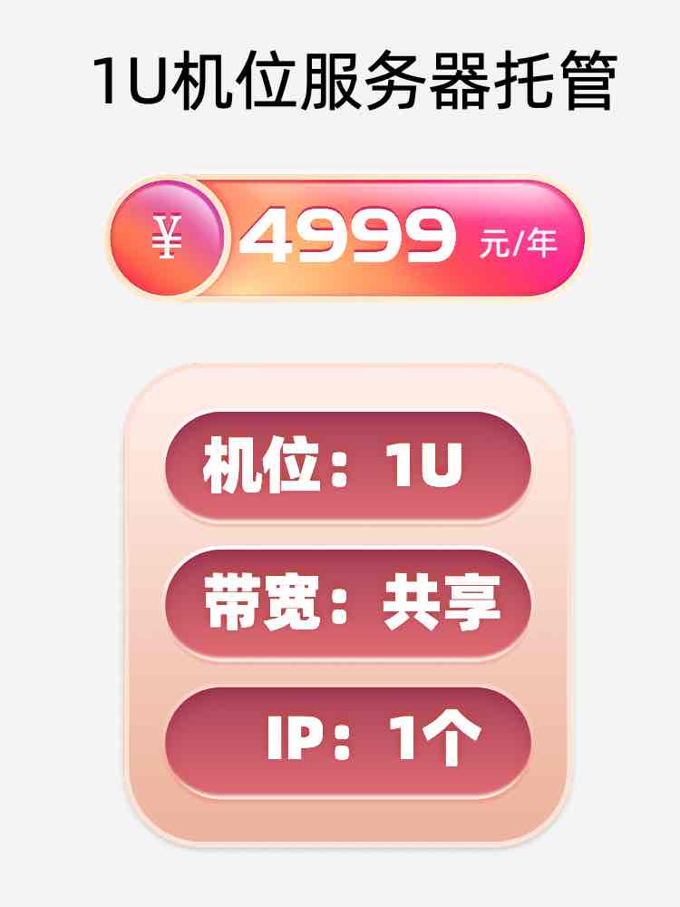 湖南1U百兆共享服务器托管