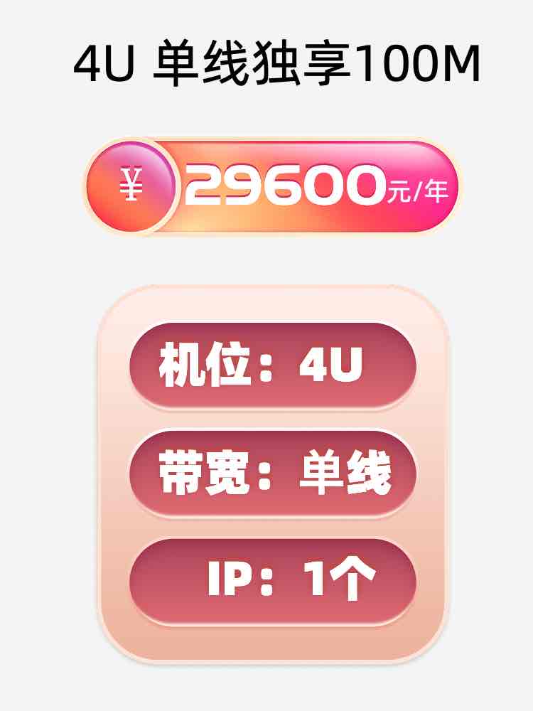 湖南单线100M服务器托管价格