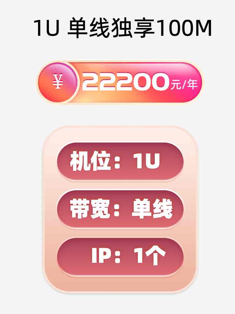 湖南单线100M服务器托管价格